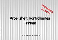 Vorderes Coverbild Arbeitsheft: kontrolliertes Trinken