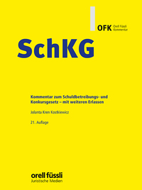 Vorderes Coverbild SchKG Kommentar