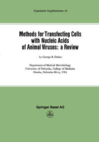 Vorderes Coverbild Methods for Transfecting Cells with Nucleic Acids of Animal Viruses: a Review
