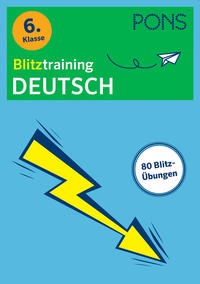 Vorderes Coverbild PONS Blitztraining Deutsch 6. Klasse