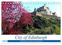 Vorderes Coverbild City of Edinburgh - Schottlands prachtvolle Hauptstadt (Tischkalender 2025 DIN A5 quer), CALVENDO Monatskalender