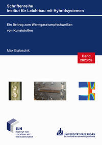 Vorderes Coverbild Ein Beitrag zum Warmgasstumpfschweißen von Kunststoffen