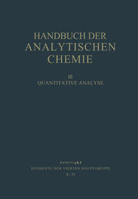 Vorderes Coverbild Elemente der Vierten Hauptgruppe II · IV Germanium · Blei