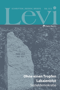 Vorderes Coverbild Levi - Gesammelte Schriften, Reden und Briefe / Gesammelte Schriften, Reden und Briefe Band II/3