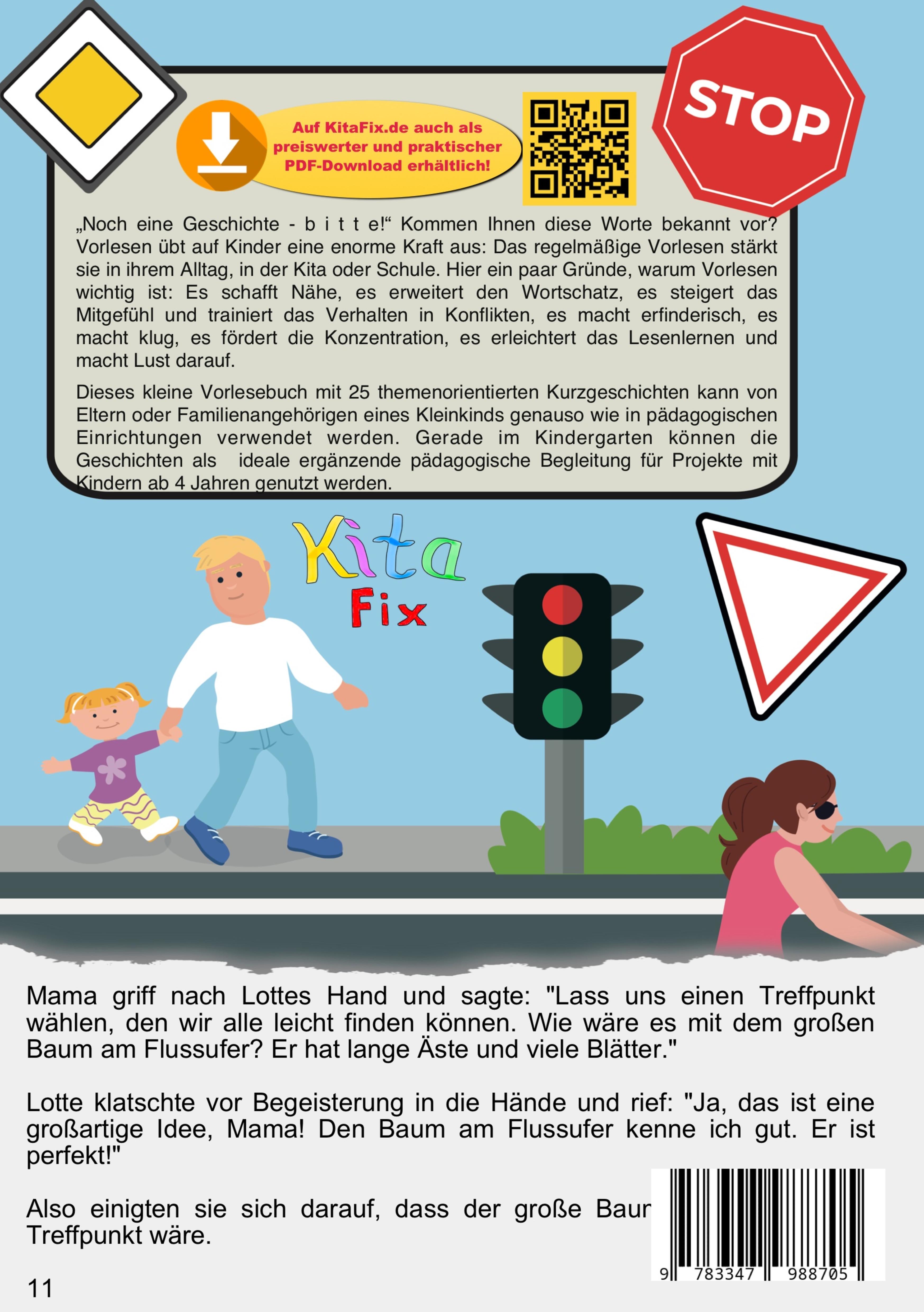 Rückseitencover KitaFix-Kurzgeschichten Verkehr