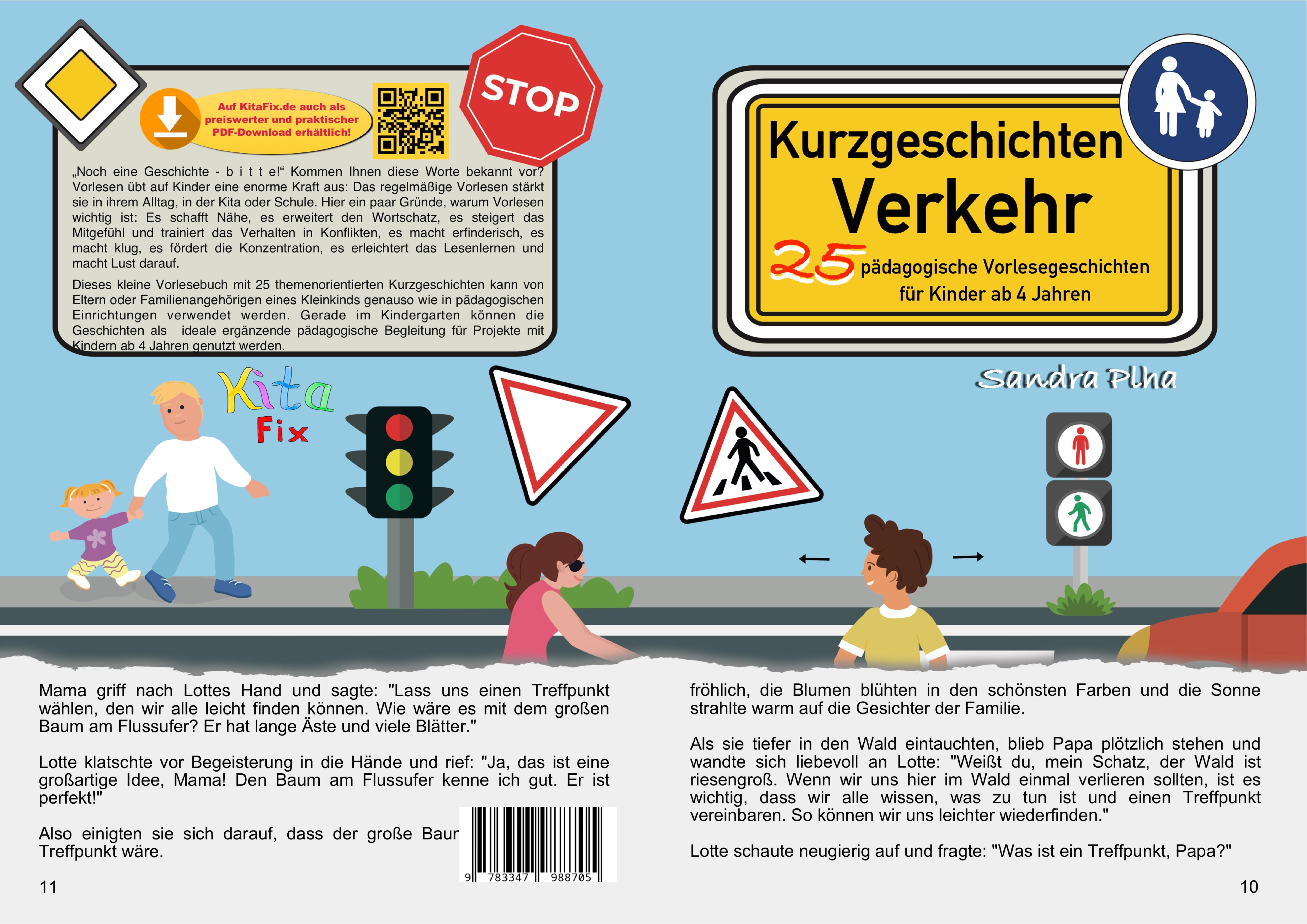 Gesamtes Coverbild KitaFix-Kurzgeschichten Verkehr