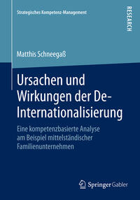 Vorderes Coverbild Ursachen und Wirkungen der De-Internationalisierung