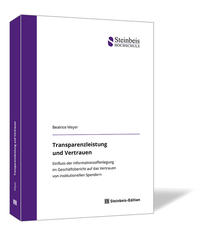 Vorderes Coverbild Transparenzleistung und Vertrauen