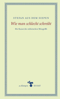 Vorderes Coverbild Wie man schlecht schreibt