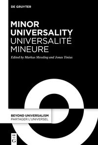 Vorderes Coverbild Minor Universality / Universalité mineure