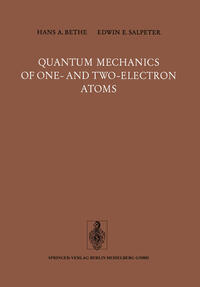 Vorderes Coverbild Quantum Mechanics of One- and Two-Electron Atoms