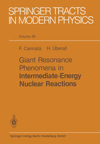 Vorderes Coverbild Giant Resonance Phenomena in Intermediate Energy Nuclear Reactions