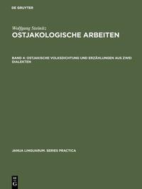 Vorderes Coverbild Ostjakische Volksdichtung und Erzählungen aus zwei Dialekten
