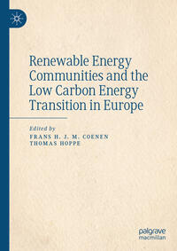 Vorderes Coverbild Renewable Energy Communities and the Low Carbon Energy Transition in Europe