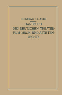 Vorderes Coverbild Handbuch des Deutschen Theater- Film- Musik- und Artistenrechts