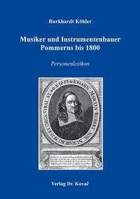 Vorderes Coverbild Musiker und Instrumentenbauer Pommerns bis 1800
