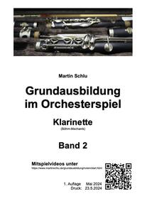 Vorderes Coverbild Grundausbildung im Orchesterspiel, Klarinette, Band 2