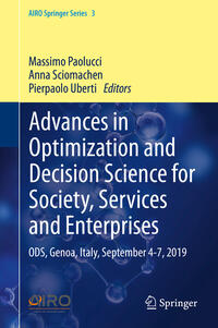Vorderes Coverbild Advances in Optimization and Decision Science for Society, Services and Enterprises