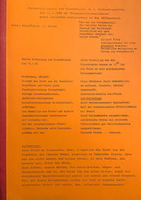 Vorderes Coverbild Protokollarisches zum Prozess-Knacks am 4.3. und 15.3.1982