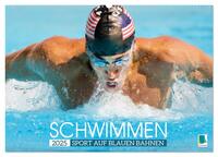 Vorderes Coverbild Schwimmen: Sport auf blauen Bahnen (Wandkalender 2025 DIN A2 quer), CALVENDO Monatskalender