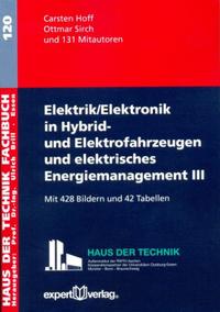 Vorderes Coverbild Elektrik/Elektronik in Hybrid- und Elektrofahrzeugen und elektrisches Energiemanagement, III