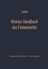 Vorderes Coverbild Kleines Handbuch des Firmenrechts