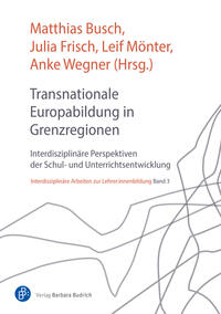 Vorderes Coverbild Transnationale Europabildung in Grenzregionen
