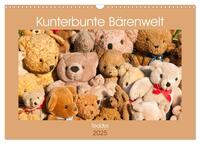 Vorderes Coverbild Kunterbunte Bärenwelt - Teddys (Wandkalender 2025 DIN A3 quer), CALVENDO Monatskalender