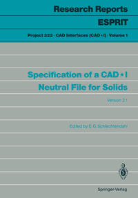 Vorderes Coverbild Specification of a CAD*I Neutral File for Solids