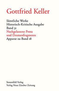 Vorderes Coverbild Sämtliche Werke. Historisch-Kritische Ausgabe, Band 31