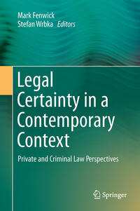 Vorderes Coverbild Legal Certainty in a Contemporary Context