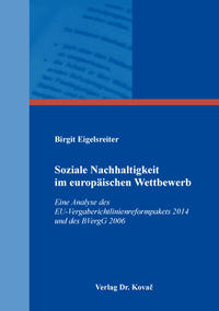 Vorderes Coverbild Soziale Nachhaltigkeit im europäischen Wettbewerb