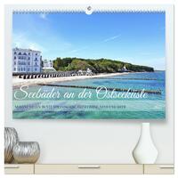 Vorderes Coverbild Seebäder an der Ostseeküste - Modäne Villen, bunte Strandkörbe, Ostseebrise, Sand und Meer (hochwertiger Premium Wandkalender 2025 DIN A2 quer), Kunstdruck in Hochglanz