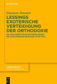 Vorderes Coverbild Lessings exoterische Verteidigung der Orthodoxie