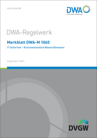 Vorderes Coverbild Merkblatt DWA-M 1060 IT-Sicherheit - Branchenstandard Wasser/Abwasser