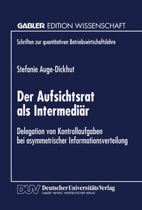 Vorderes Coverbild Der Aufsichtsrat als Intermediär