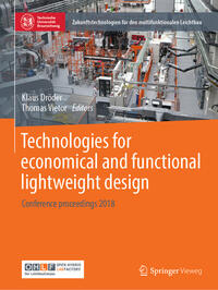 Vorderes Coverbild Technologies for economical and functional lightweight design