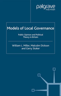 Vorderes Coverbild Models of Local Governance