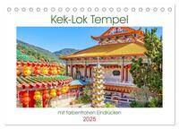 Vorderes Coverbild Kek-Lok Tempel mit farbenfrohen Eindrücken (Tischkalender 2025 DIN A5 quer), CALVENDO Monatskalender