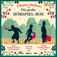 Vorderes Coverbild Die große Hörspiel-Box – Eine Weihnachtsgeschichte, Oliver Twist, David Copperfield Junior