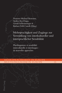 Vorderes Coverbild Mehrsprachigkeit und Zugänge zur Vermittlung von interkultureller und intersprachlicher Sensibilität