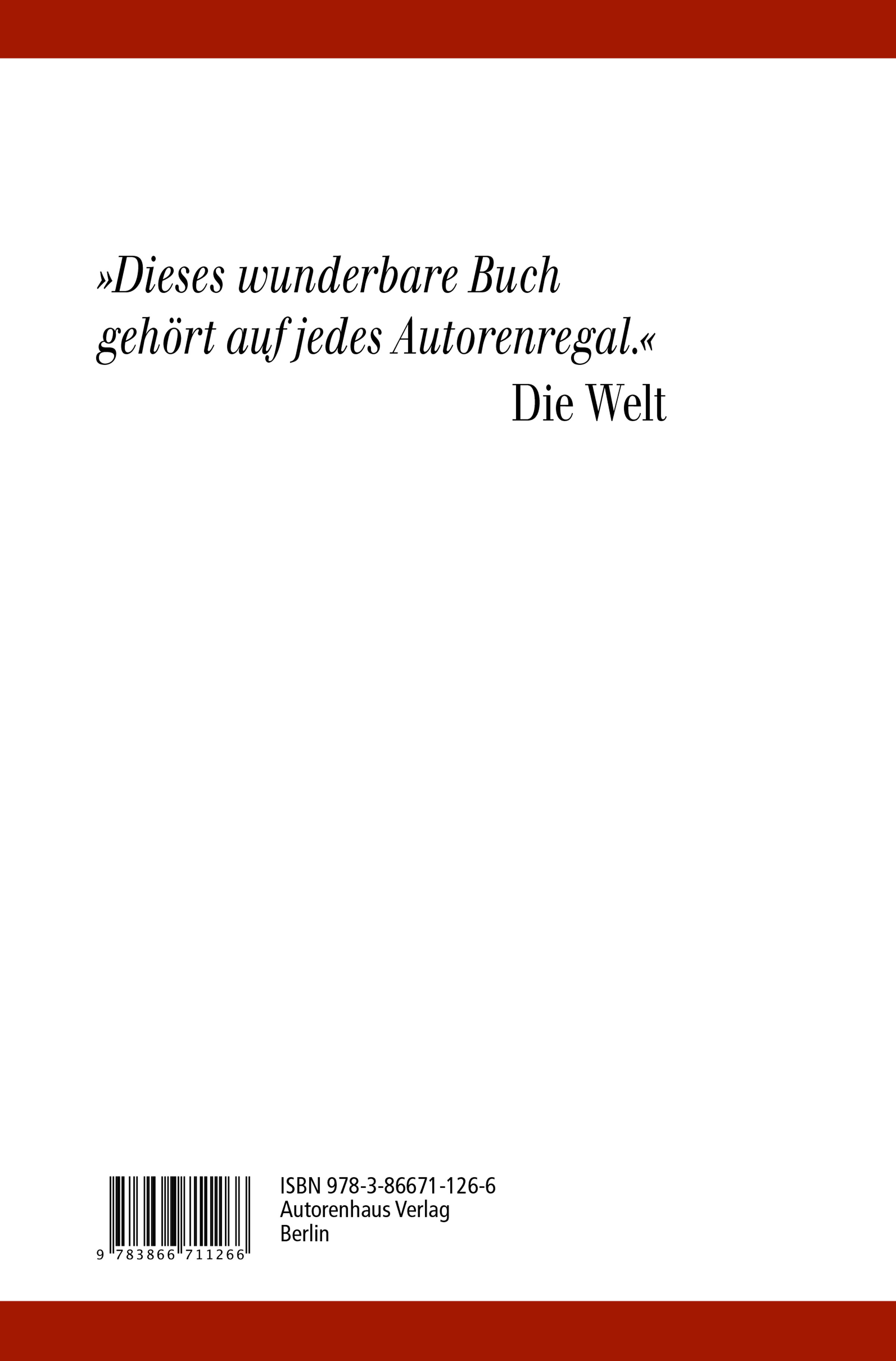 Rückseitencover Über das Schreiben