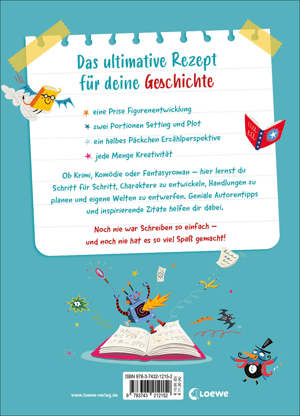 Rückseitencover Deine Idee, deine Geschichte - In 12 Schritten zum eigenen Buch
