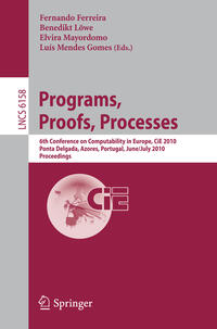 Vorderes Coverbild Programs, Proofs, Processes