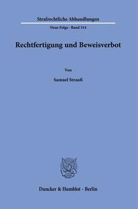 Vorderes Coverbild Rechtfertigung und Beweisverbot.