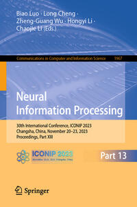 Vorderes Coverbild Neural Information Processing