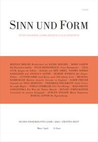 Vorderes Coverbild SINN UND FORM 2/2024