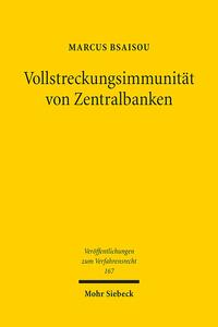 Vorderes Coverbild Vollstreckungsimmunität von Zentralbanken