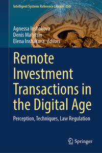 Vorderes Coverbild Remote Investment Transactions in the Digital Age