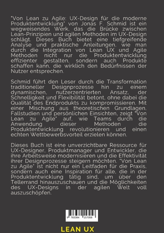 Rückseitencover Von Lean zu Agile